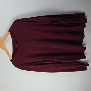 Polo Ralph Lauren Classic-Fit Soft Cotton Long Sleeve T-Shirt Burgundy Sz XL